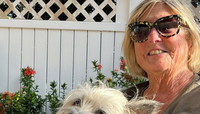 Chris Collins with her dog