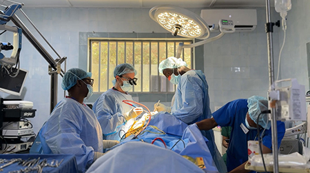 Four providers perform surgery
