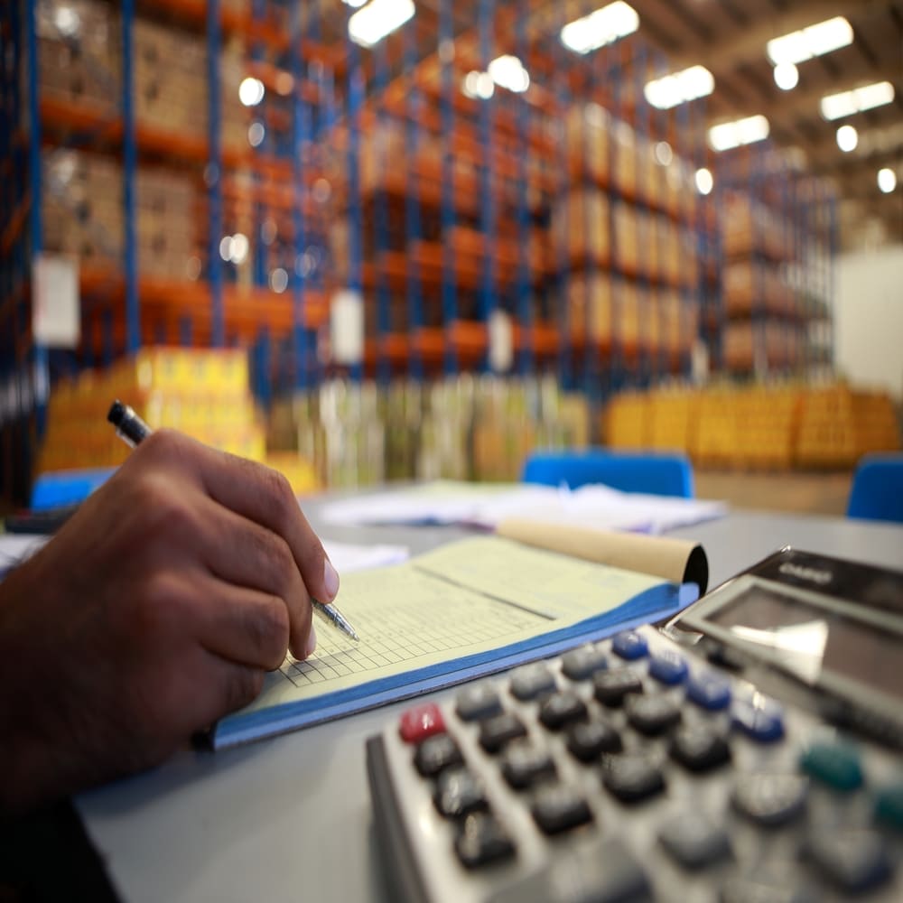 Warehouse management system showing real-time inventory tracking in a 3PL warehousing