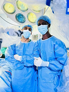 Physician in a clinic