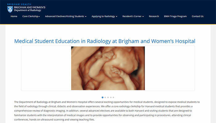 Medical Student Education in Radiology at Brigham and Women&rsquo;s Hospital Intranet Site