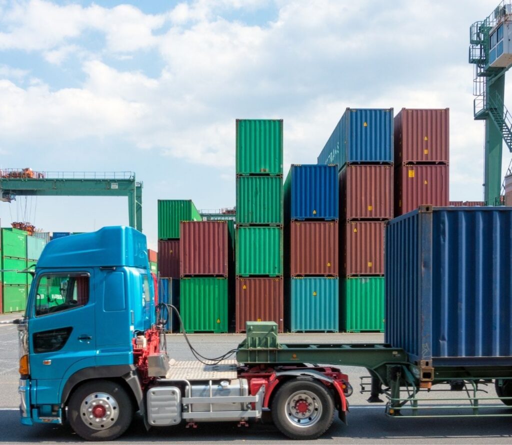 Drayage trucking in Long Beach for port pickups, overweight containers, and same-day container transport