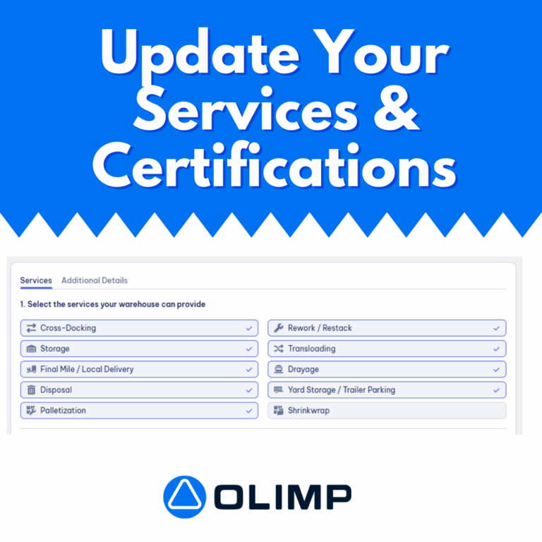 Get More Load Opportunities by Updating Your Warehouse Profile