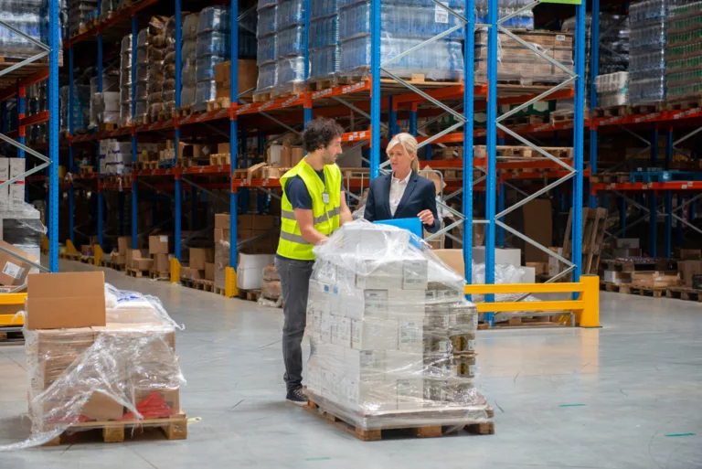 overflow storage warehouse using vertical racking solutions